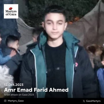 Martyr: Amr Emad Farid Ahmed 1