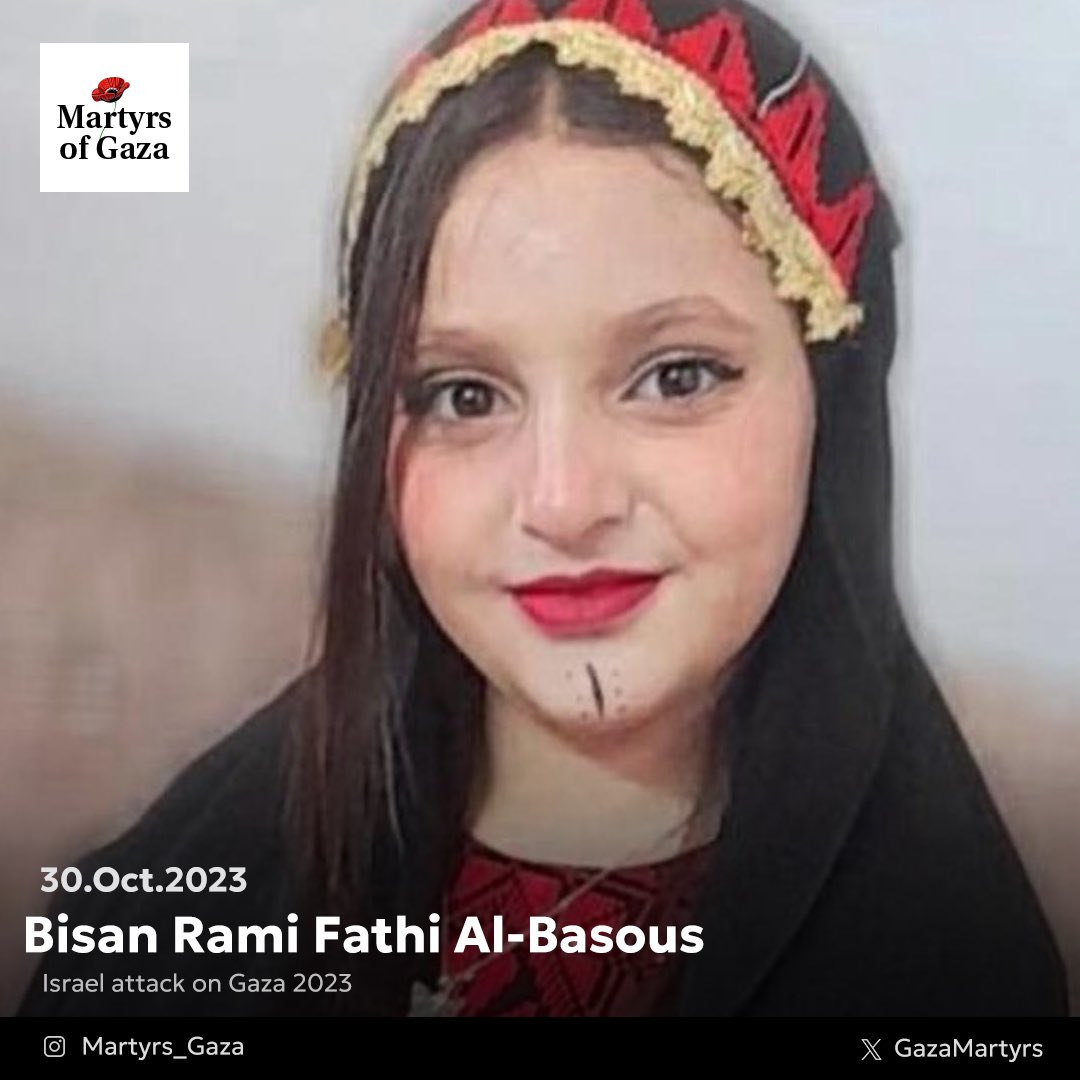 Martyr: Bisan Rami Fathi Al-Basous 1