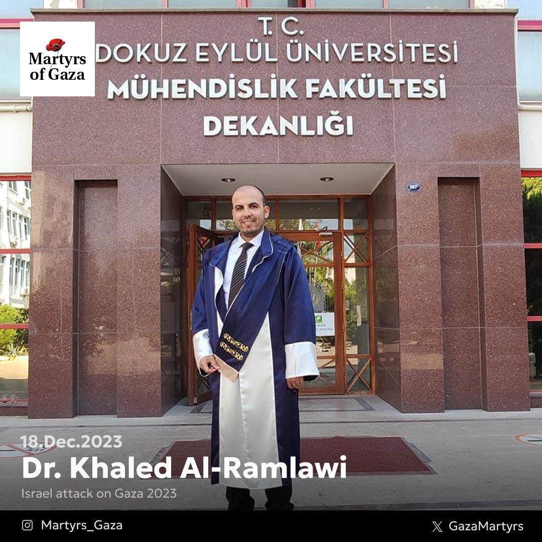 Image of martyr: Dr. Khaled Al-Ramlawi