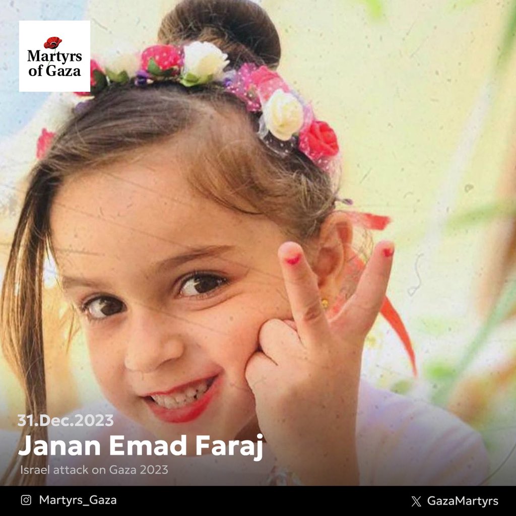 Martyr: Janan Emad Faraj 1