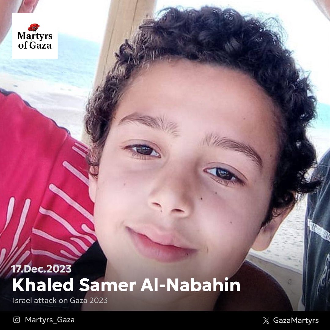 Martyr: Khaled Samer Al-Nabahin 1