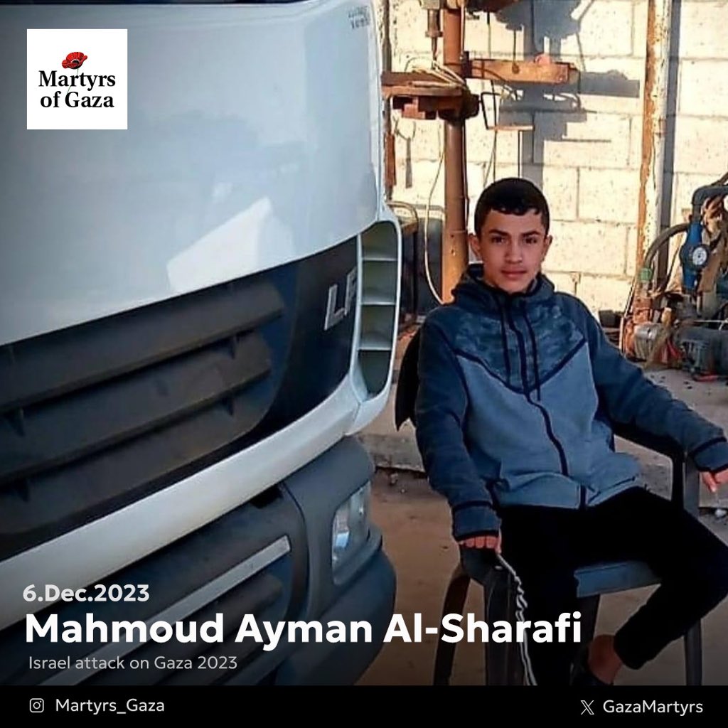 Martyr: Mahmoud Ayman Al-Sharafi 1