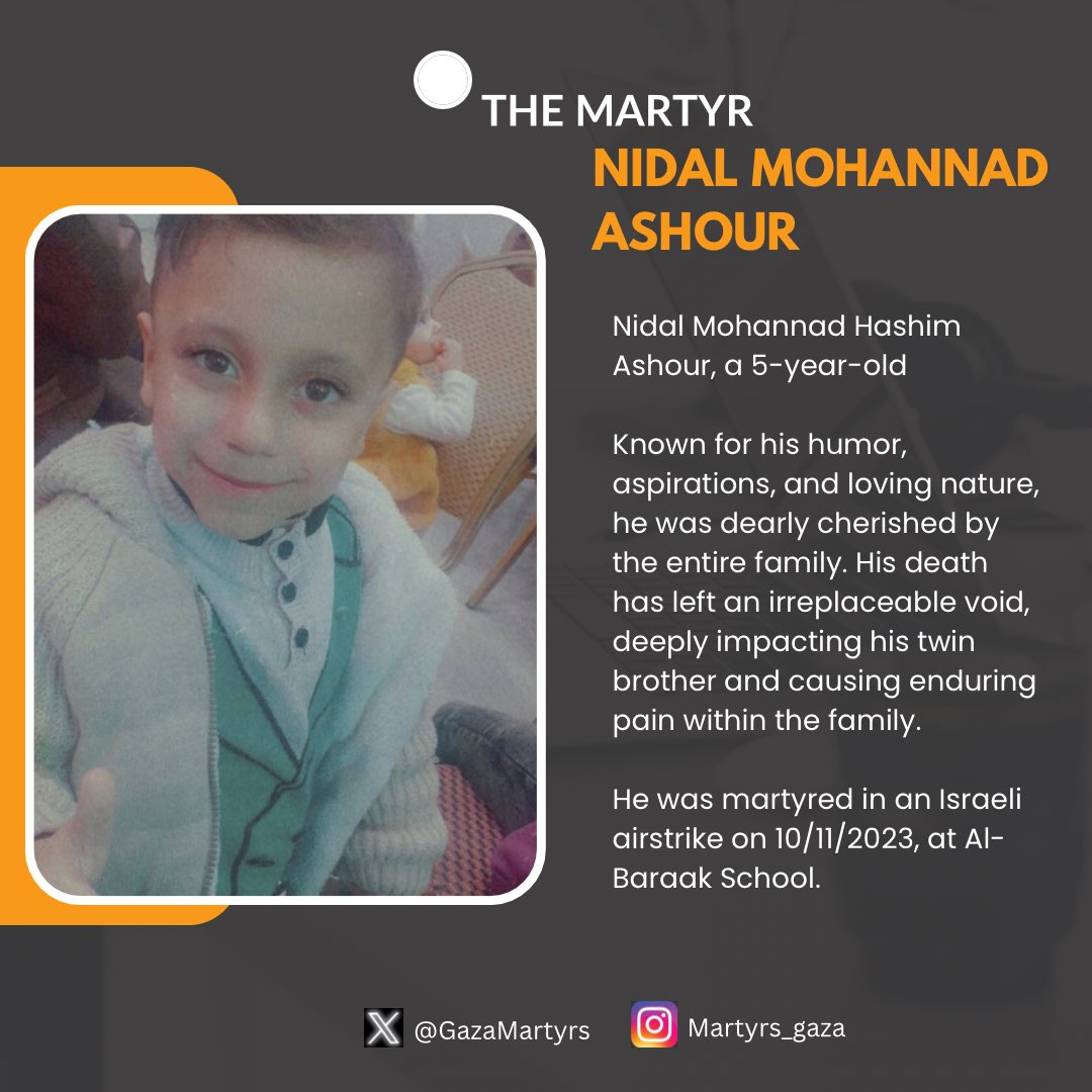 Image of martyr: Nidal Mohannad Hashim Ashour