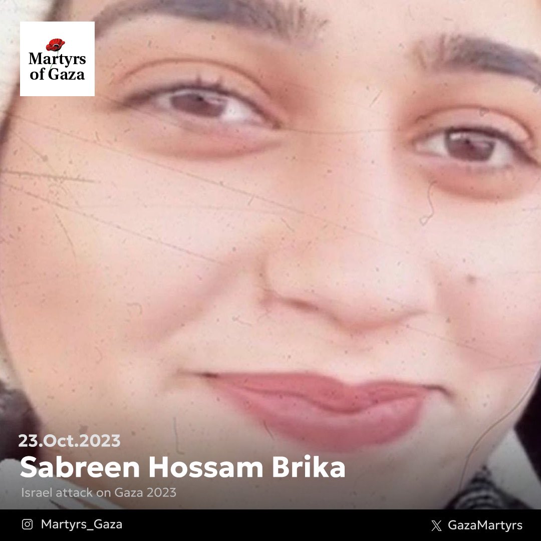 Martyr: Sabreen Hossam Brika 1